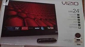UNBOXING VIZIO E241I-A1 24 inch LED 1080P SMART HDTV RAZOR ULTRA SLIM