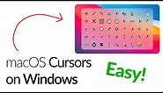 Get Mac OS Mouse Cursors on Windows 11! (and Windows 10 too)