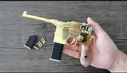 Miniature Mauser Toy Gun Review 2023 - All Metal Shell Ejection Pistol