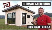 12x20 Ultimate Shed Build from Start to Finish | Man cave | She shed | Backyard Office | Tiny Home