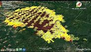 Oregon Wildfire Virtual Map Fly Through 2020.09.11