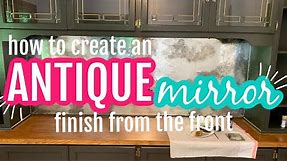 How to Antique a Mirror From the Front With Paint