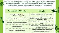 Transition Words You Need to Know to Master English Writing