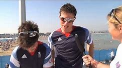Luke Patience and Stuart Bithell win Silver at the London 2012 Olympic Sailing Regatta