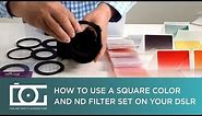 TUTORIAL | Square Filters - How to Attach, Detach and Use Square Filters For CANON NIKON