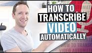How to Transcribe Audio to Text (Video Transcription Tutorial!)