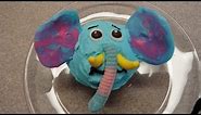 Decorating cupcakes #68: Colourful Elephant