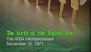 The Birth of a Digital Era - the Intel 4004 #technology #history #shorts