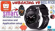 Smart Watch V8 Unboxing & Review or more V8 Bluetooth With Sim & TF Card Support For Android