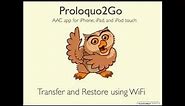 Transfer and Restore a Backup using WiFi
