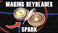 Making Beyblades SPARK IN REAL LIFE!!
