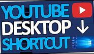 How to put a Youtube Shortcut on Desktop (Windows 10 | 2018)