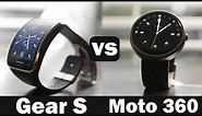 Samsung Gear S Vs Moto 360 Smartwatch Comparison