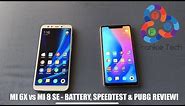 Xiaomi Mi 6X vs Mi 8 SE - Battery, Speedtest and PUBG Review!