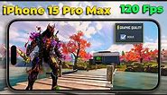 IPHONE 15 PRO MAX, 120 FPS & MAX GRAPHICS GAMEPLAY | COD MOBILE !