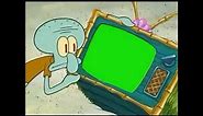 Squidward Watching Tv Meme | Free To Use For Your Videos (With Green Screen)
