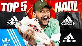 🔥 Top 5 Best ADIDAS White Shoes/Sneakers for Men | Adidas Haul Review 2023 | ONE CHANCE