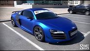 Audi R8 GT Satin Chrome Blue - Onboard Ride and Sounds