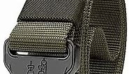 EcoGear FX Tactical Belt Military Style Webbing Riggers Belt Heavy-Duty Quick-Release Metal Buckle Belt for Men
