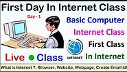 Mind Luster - Learn Live computer class First class internet What is Internet Browser Website Webpage Create Email