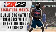 James Harden's SIGNATURE DRIBBLE and STEP-BACKS are CRAZY in NBA 2K23! | Signature Size-up Tutorial