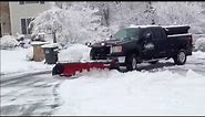 8' Western Snow Plow With Buyers Pro Wings Plowing