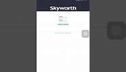 How to change WIFI Username and password SKYWORTH