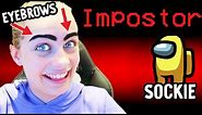 HAVING WEIRD EYEBROWS HELPS YOU GET IMPOSTOR - Among Us Gaming w/ The Norris Nuts