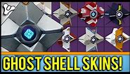All Ghost Shells in Destiny! NEW Intrusion Ghost Shell Coming in The Taken King DLC!