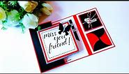 Miss You Card | Handmade Miss You Greeting card for Friend | Miss You card Making Ideas | Tutorial