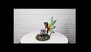 Ebros Green Gaia Earth Tribal Fairy Damsel with Purple Baby Dragon Decorative Figurine Mythical Fantasy Forest Magic Collectible Fairies Dungeons and Dragons Decor