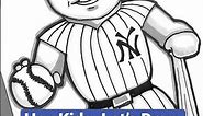 ⚾️ How to Draw Babe Ruth - New York Yankees Baseball (Short)