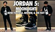 Jordan 5 Moonlight (Oreo) - How to Style, Review, & On Feet