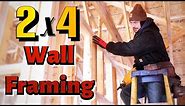 2x4 Wall Framing - Double Plating And Drywall Nailer Installation