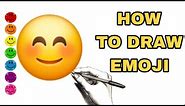HOW TO DRAW THE BRIGHT SMILE 😊EMOJI