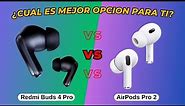 AirPods Pro 2 vs. Xiaomi Redmi Buds 4 Pro: Comparativa de auriculares inalámbricos