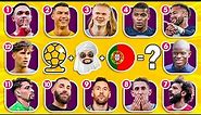 Guess the Football Player by EMOJI, FLAG and SONG | Neymar, Ronaldo, Messi | Tiny Football