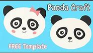 Paper Panda Craft (Free Template)