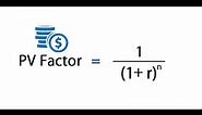 PV Factor - simple way to calculate PV Factor