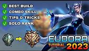 EUDORA Tutorial & Guide 2023 (English): Combo Skills, Best Build, Tips & Tricks | Mobile Legends