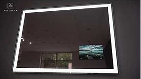 Artforma Illuminated Smart Bathroom Mirror SmartScreen by Google with Sony Speaker