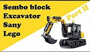 Heavy machinery | Lego excavator technic | sembo block 712024 sany excavator build part 2
