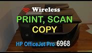 How to Print, Scan & Copy with HP OfficeJet Pro 6968 all-in-one printer review ?