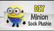 DIY Minion Bob Sock Plushie Tutorial (Free Pattern)