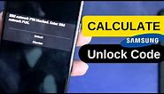 How to Read Generate Unlock Code From a Samsung Phone Get SIM Network Unlock PIN and PUK