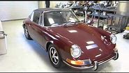 1969 Porsche 912 targa Burgundy Red