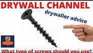 Drywall screws best size screws to use to install sheetrock or drywall patches drywall tip & advice