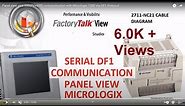 Panel view plus 600(PV+600) communication with Micrologix 1200 Via DF1 Protocol