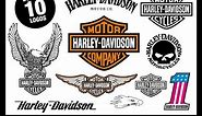 Harley Davidson Bundle SVG Logo Motorcycle Brand Logo SVG Harley Davidson T-Shirt Vinyl Cricut, Cut