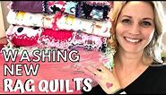 HOW TO WASH A RAG QUILT FOR THE FIRST TIME, Top Rag Quilt Tip! (Sewing for Beginners)
